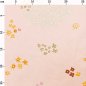 Preview: Baumwolle beschichtet - Blumen - rosa metallic - Crafted Nature - Rico Design